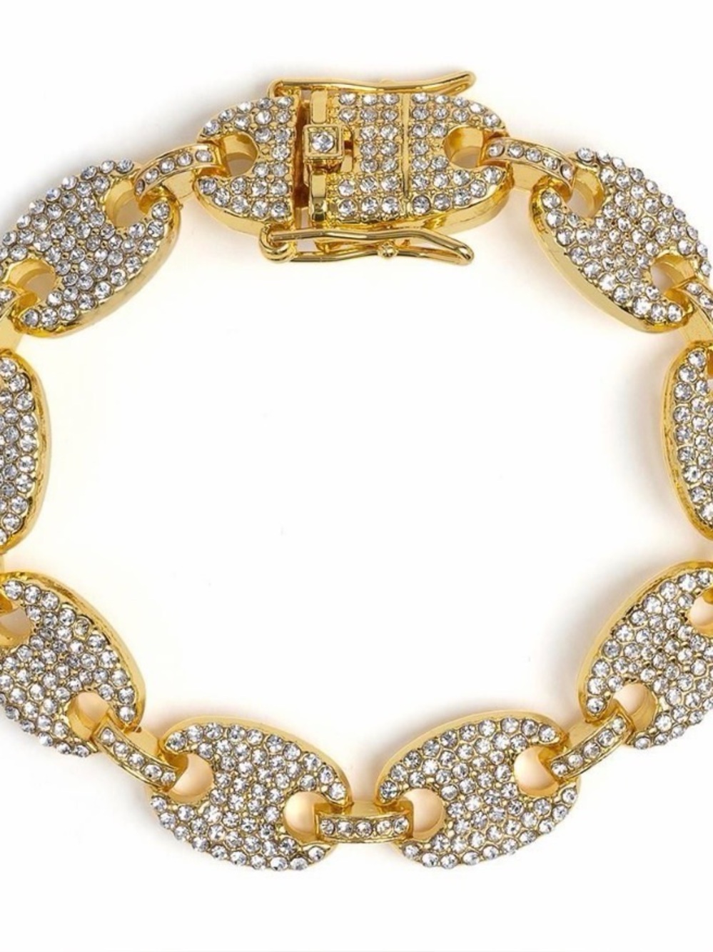 Invicta Elements Iced Out, 12mm, Cuban Link Bracelet, 7.65 Inch,(80844) New/Tags
